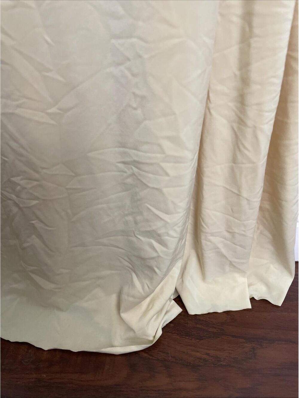 Natalie Rolt Winona Gown  lemon High side slit size S NWT $580msrp - Picture 5 of 8